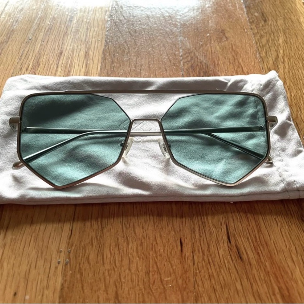 Bonnie Clyde Figueroa II Aviator Sunglasses Olive 57mm Brand New